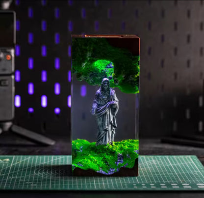 Jesus Resin Lamp