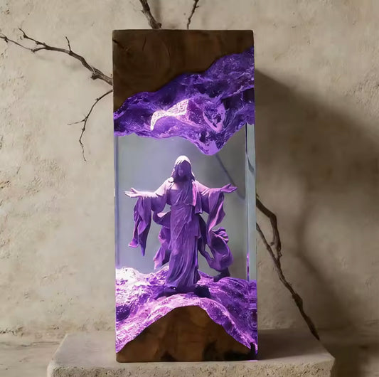 Jesus Resin Lamp